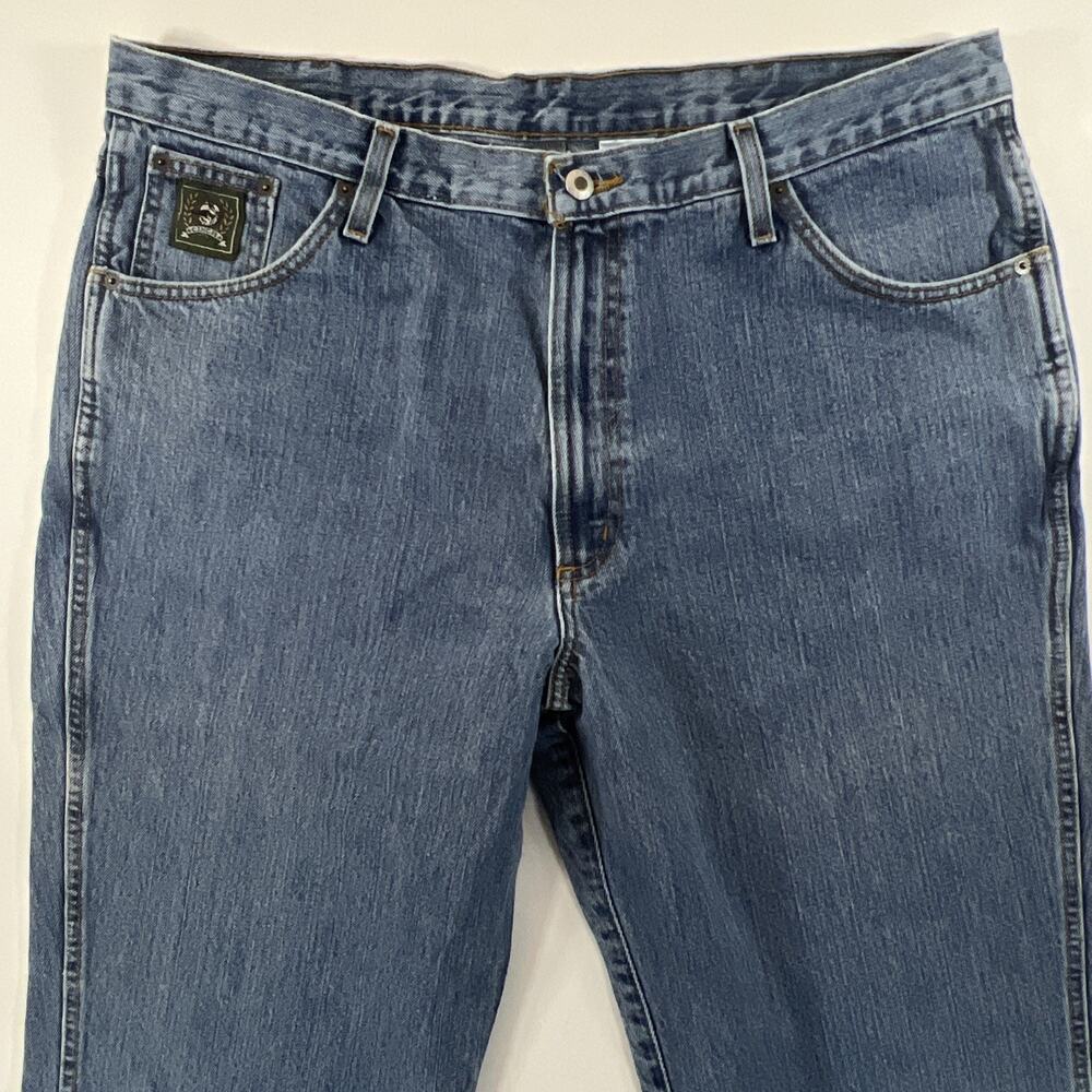 Cinch Green Label Jeans Mens 38x32 Blue Denim Straight Medium Wash